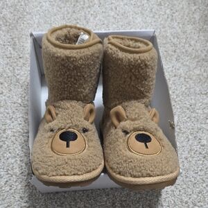 UGG Tan Fuzzy Slippers